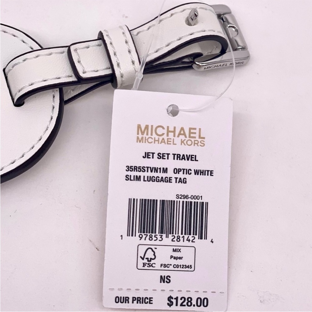 Michael Kors White and Pink Luggage Tag - Picture 7 of 7